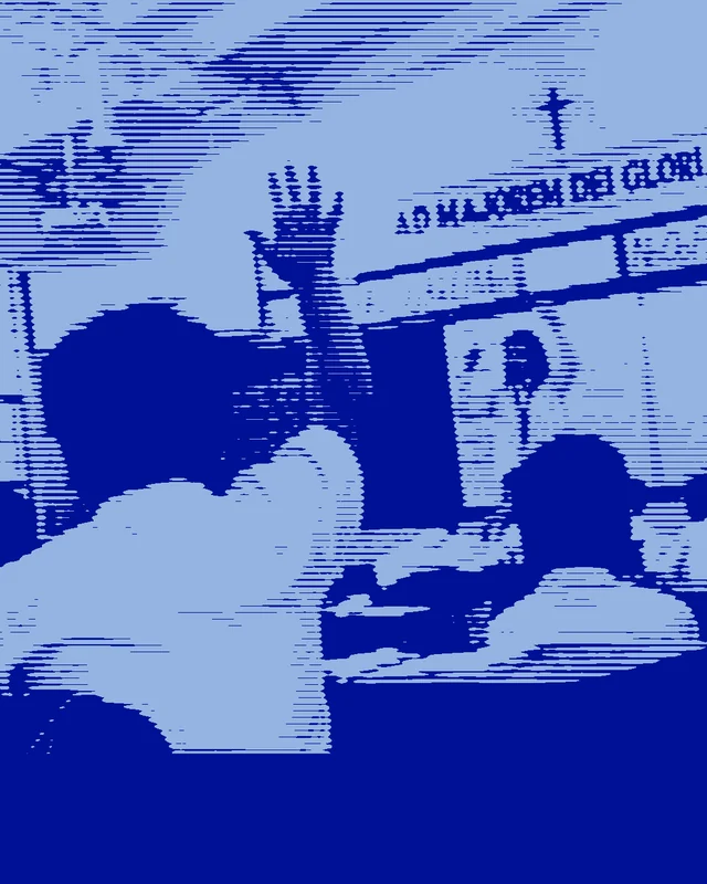 The Ad Majorem Dei Gloriam banner above the Ateneo campus