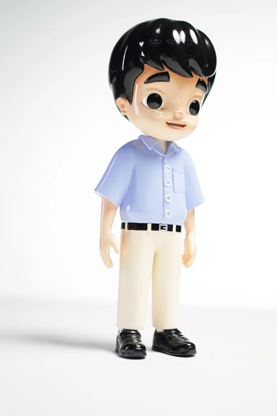 Little Boy Blue sculpture, three-quarter view